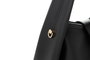 Vince Camuto Turin Bolso de Mano Negro 100% Piel de Polivinilo Elegante y Sofisticado para Mujer